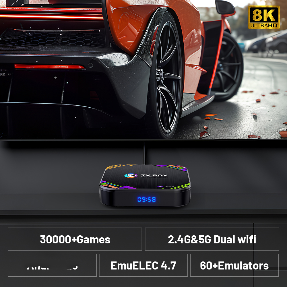 KINHANK Super Console X8: Retro Game Console With 30000 Built-In
