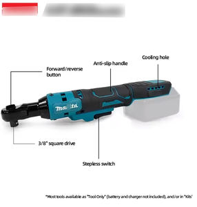 Llave de Carraca Inalámbrica de 1/<span class=keywords><strong>2</strong></span>" 300RPM para Espacios Reducidos, Llave de Trabajo para Reparación y Mantenimiento de Automóviles - Product Image 5