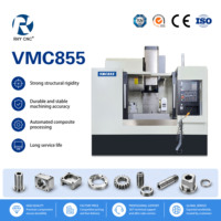 Centre d'usinage vertical CNC 4 axes SYNTEC VMC855 contrôlé, BT40 8000 tr/min, ATC simple 24T, haute précision pour pièces complexes