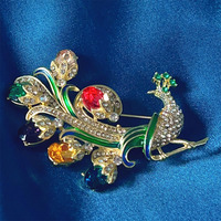 Broche en strass Offre Spéciale diamant oiseau dessin animé animal