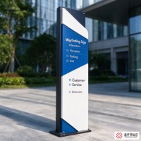 Balises directionnelles LED personnalisées, panneaux de guidage multicolores pour centres commerciaux, hôpitaux, parcs industriels et ensembles résidentiels