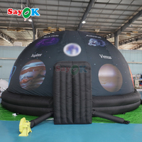 Domo Planetario Inflable Portátil con Impresión Personalizada para Educación Astronómica Escolar