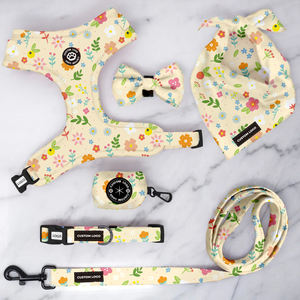 Conjunto de arnés y correa para collar de perro, accesorio personalizado para mascotas, juego de 6 unidades - Product Image 2