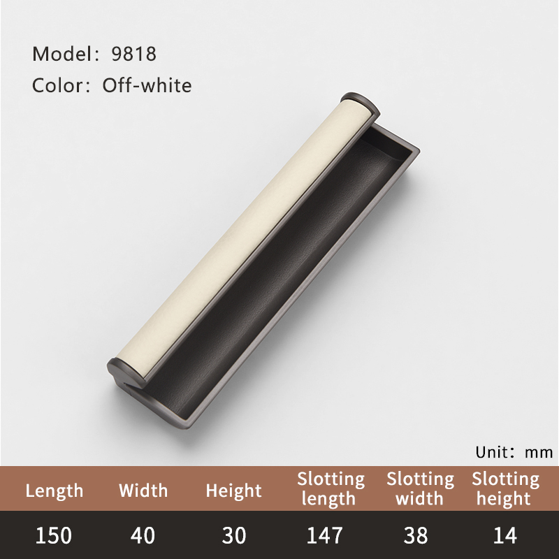 9818 Blanc cassé - 150 mm / 5,91 po de longueur