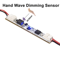Interrupteur à capteur infrarouge DC12V 24V sans soudure, variateur de luminosité élevé, profil en aluminium, bande lumineuse LED, circuit imprimé, variateur de luminosité par geste de la main, carte PCB