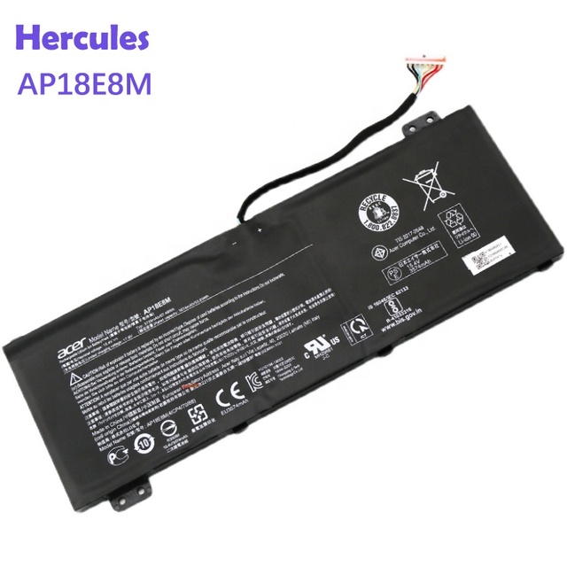 15.4V 57.48Wh AP18E8M AP18E7M Laptop Battery for ACER Nitro 5 AN515 Nitro 5 AN515 AN517 Series Rechargeable Notebook Battery