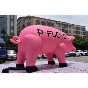 Mascotte géante gonflable personnalisée KeepFuns en forme de cochon rose, ballon animal personnalisable pour la promotion d'événements et de festivals de musique - Product Image 5