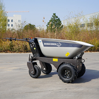 Mini Caricatore Elettrico Rhinoceros con Benna da 0,2 m³, Capacità di Carico 450 kg, Potenza 0,8 kW, Certificato CE, Basso Consumo di Carburante