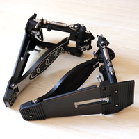 Alüminyum Gövdeli Yetişkin Çift Pedal Caz Davul Seti, Pratik Tokmak ve Müzik Aleti Aksesuarları ile