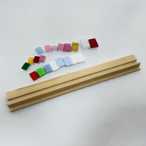 Vente chaude : Ensemble de règles de mahjong en bois personnalisé, couleur au choix, 4 pièces, luxe, portable, accessoires de mahjong américains pour les joueurs de <span class=keywords><strong>poker</strong></span> modernes - Product Image 4