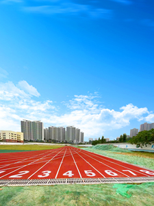 Revêtement de sol sportif hybride certifié INOLP IAAF Piste de course anti-poussière pour les zones à fort trafic Nettoyage facile et faible entretien - Product Image 6