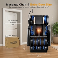 Fauteuil de massage portable en cuir PU à prix abordable, zéro gravité, 8D, pour les jambes et les pieds, avec pression des doigts sur tout le corps, machine de soins personnels et de détente