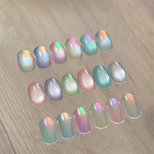 AILANUO - Serie de Esmaltes de Uñas en Gel Efecto Ojo de Gato, 6 Colores Aurora, 15 ml, Sin TPO, Sin Hema, OEM, ODM, Gel Neón - Product Image 2