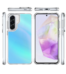 เคสโทรศัพท์เคลือบเงาหรูหรา ผลิตจากวัสดุ PC แข็งและ TPU นิ่ม สำหรับ Samsung Galaxy A57 A56 A36 A14 A55 A35 A25 A15 <span class=keywords><strong>A54</strong></span> A34 A05S - Product Image 1