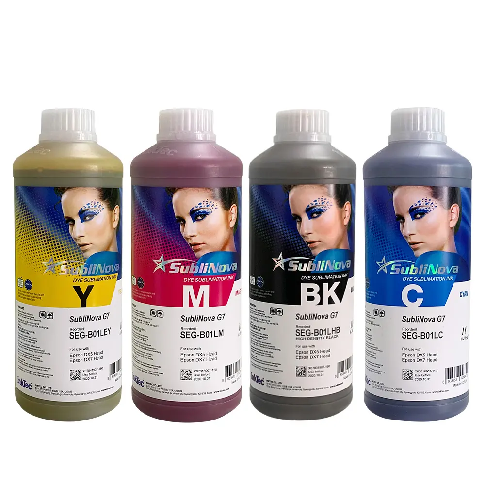 Originele Koreaanse G7 Seg Sublimatie Inkt Inktec Sublinova Voor 4720/5113/Dx5/Dx7 Printkop