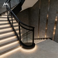 Clôture en verre et aluminium architectural |   Système de garde-corps moderne pour balcon, terrasse, escalier et projets de construction