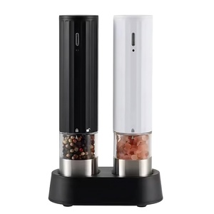 2026 New Rechargeable <b>Large</b> Capacity Electric Spice Mills Ceramic Burr <b>Grinder</b> Electric Salt and <b>Pepper</b> <b>Grinder</b> with LED Light - Product Image 1