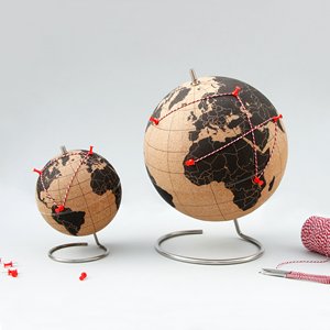 Globo Terráqueo <span class=keywords><strong>de</strong></span> <span class=keywords><strong>Corcho</strong></span> <span class=keywords><strong>de</strong></span> 25 cm con Soporte <span class=keywords><strong>de</strong></span> Alambre Metálico Minimalista, Mapa <span class=keywords><strong>de</strong></span> Destinos <span class=keywords><strong>de</strong></span> Viaje, Decoración, Regalo - Product Image 3