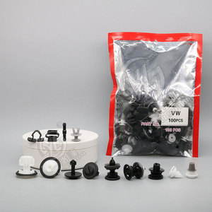 Clips de fixation pour panneaux de porte de voiture Vw, 100 pièces, attaches en nylon pour isolation du capot, connecteurs de buse d'eau - Product Image 4