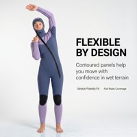 Combinaison de canyoning en néoprène 5 mm pour femmes, protection thermique, idéale pour les aventures en plein air
