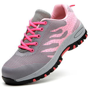 Chaussures de sécurité à bout en acier pour hommes et femmes, baskets de travail décontractées <span class=keywords><strong>Anti</strong></span>-écrasement, à la mode, style industriel - Product Image 5