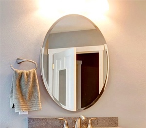 Miroirs décoratifs ovales encadrés <span class=keywords><strong>de</strong></span> dorure, <span class=keywords><strong>miroir</strong></span> mural elliptique, <span class=keywords><strong>miroir</strong></span> mural pour <span class=keywords><strong>salle</strong></span> <span class=keywords><strong>de</strong></span> <span class=keywords><strong>bain</strong></span> - Product Image 5
