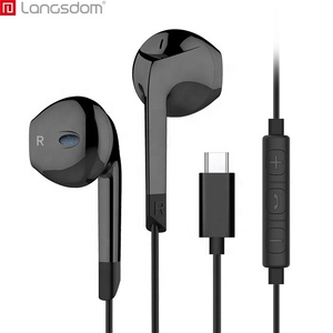 Langsdom — écouteurs filaires E6t, casque d'écoute de Type C, oreillettes Usb pour téléphone portable, meilleure qualité, nouvelle collection - Product Image 2