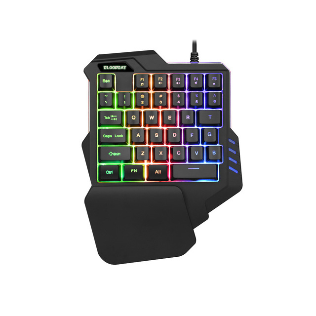 G92-1 35 Keys Single One Hand Gaming Keyboard USB Wired Keyboard for PUBG Mobile USB Battle Dock Converter Battle Dock Keyboard