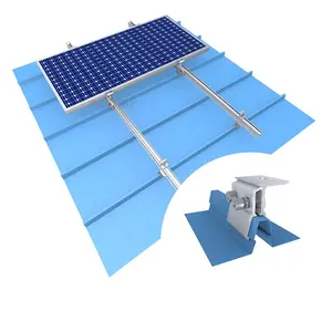 太阳能货架系统用铝太阳能锡屋顶金属屋顶安装支架接缝夹