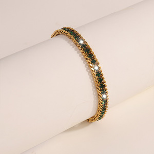 Wholesale Cheap Gold Plated <b>Crystal</b> Rhinestone Geometric Trendy Necklace Pendant <b>Stud</b> <b>Earrings</b> Free Samples Fashion Bangles - Product Image 4