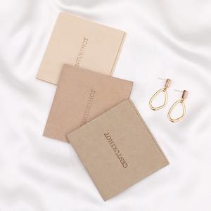 PUPPYSEW Pochette à Bijoux en Microfibre avec Bouton, Enveloppe à Bijoux Personnalisée, Sac d'Emballage pour Bague et Bracelet avec Logo Personnalisé - Product Image 3