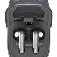 Souris sans fil 2-en-1 avec étui de chargement et écouteurs intégrés – Accessoire de voyage pour ordinateur portable et bureau
