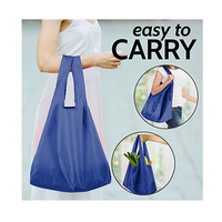 Grand sac à provisions de supermarché imperméable réutilisable en nylon lourd et polyester sac fourre-tout pliable