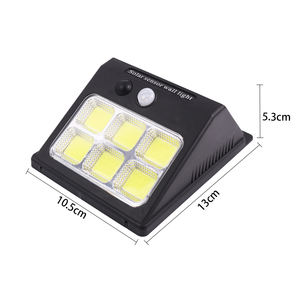 发光二极管太阳能壁灯运动传感器IP65防水3模式800mA 1200mA户外花园景观安全灯 - Product Image 4