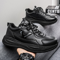 M8812 Nouvelles baskets tendance pour hommes en cuir PU respirant, chaussures de course polyvalentes blanches, chaussures de sport et de loisirs pour hommes 2026