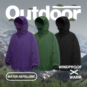 Veste à capuche à fermeture éclair imperméable pour homme Vêtements de randonnée gonflables en gros - Product Image 6