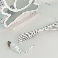 Enseigne lumineuse LED personnalisée en forme de flamme, effet miroir infini, étanche IP42, alimentée par USB, pour taxis, festivals, directement fournie par la Chine