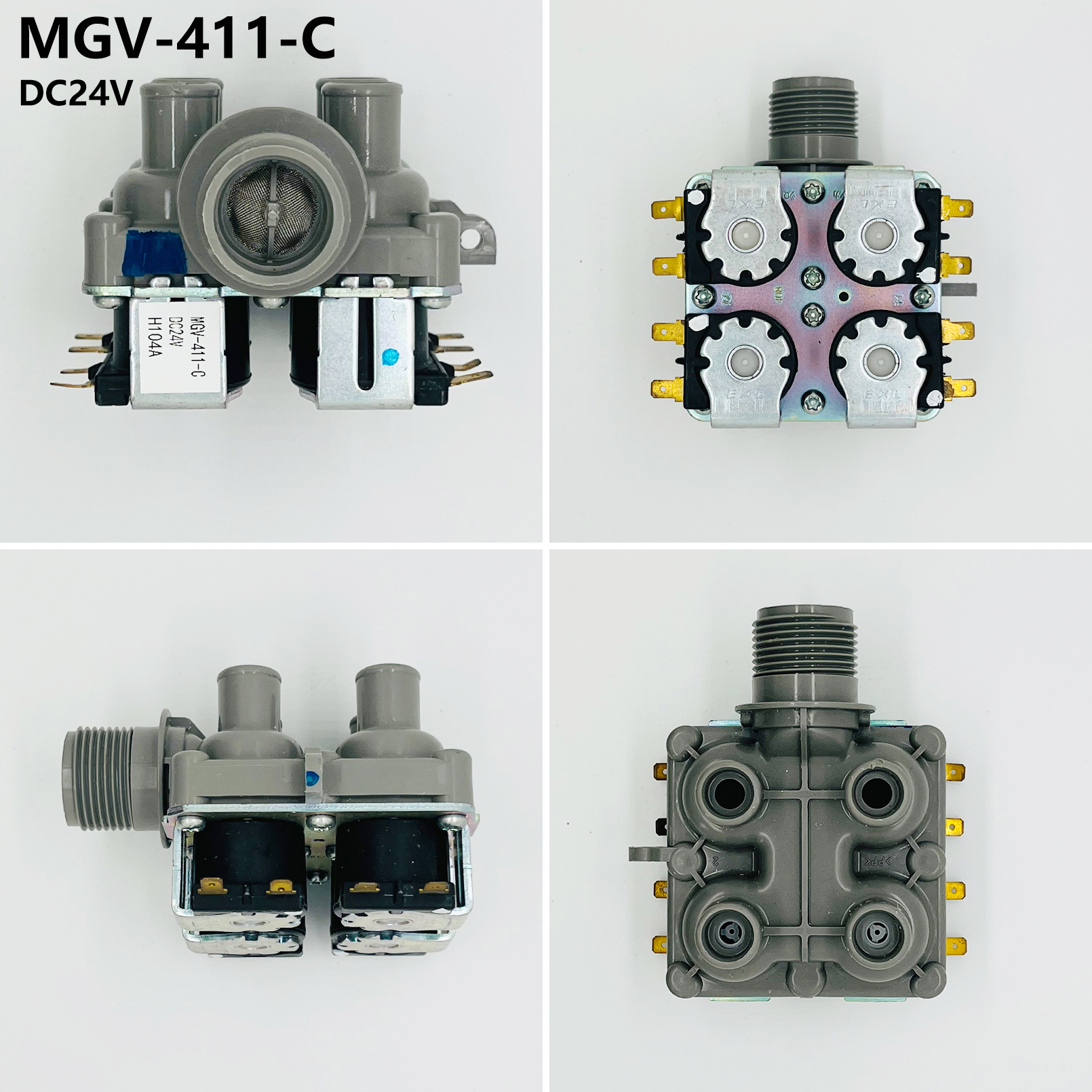Электромагнитный клапан MGV-411-C ++ JIEXI, прочный, 24 В постоянного тока, 1,5 дюймов, без АБС-пластика