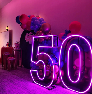 أرقام إطار مضيئة علامة نيون ليد Marquee لديكور مخصص - Product Image 2