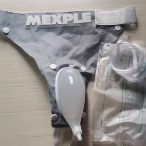 Collecteur d'urine Mexple pour hommes et femmes âgés alités, portable, forme ovale, avec sac de drainage - Product Image 1