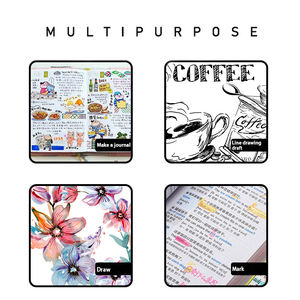 logo <span class=keywords><strong>à</strong></span> double extrémité personnalisé dessin d'art professionnelstylo marqueur aquarelle pour enfants adultes peinture - Product Image 6