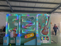 Mur de balle interactif de haute qualité équipement de jeux d'intérieur machine de jeux de balle océanique avec lumière pour enfants aire de jeux intérieure