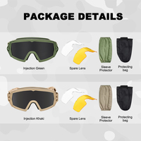 V50 3.5mm MIL certificat tactique Tir Googles Lunettes de protection casque rapide moto Lunettes tactiques