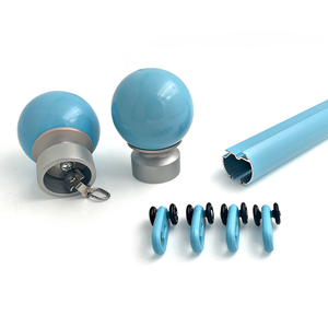 Asta <span class=keywords><strong>per</strong></span> tenda e rotaie in lega di alluminio resistente <span class=keywords><strong>per</strong></span> muro Stick traccia moderna tenda decorativa bianca - Product Image 3