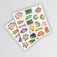 Paquete de Pegatinas Decorativas Infantiles Personalizadas al por Mayor, Resistentes al Aceite y a los Rayos UV, Autoadhesivas, para Cuadernos