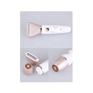 Para KEMEI <span class=keywords><strong>2022</strong></span>, nueva afeitadora eléctrica 3 en 1 para mujer, cabezal recargable USB multifuncional para uso doméstico y en el coche - Product Image 6