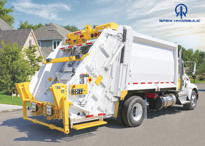 Cylindre de verrouillage de hayon personnalisé de 4 pouces de diamètre et 24 pouces de course pour camion benne arrière avec fixation à fourche - Product Image 5