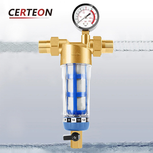 Wiederverwendbarer Edelstahl Rückspülfilter für Hauswasserleitungen 1/<span class=keywords><strong>2</strong></span>" 3/4" 1" mit Sediment Vorfilter - Product Image 5