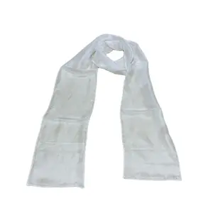 Chinese Women Blank Silk Habotai 5mm White Silk Scarves for Dyeing