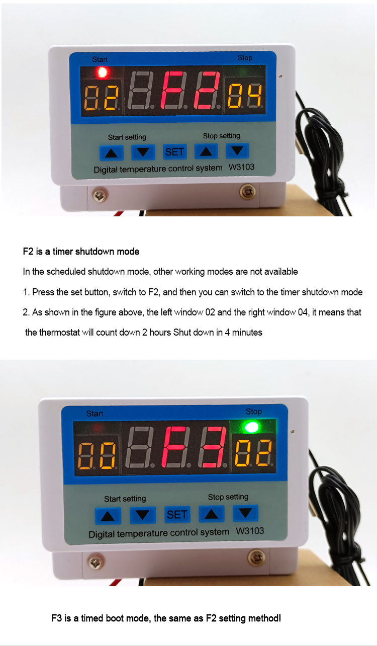 12v 24v Ac 220v 30a Digital Thermostat High Power Wall Mounted Temperature Controller ZFX-w3103(图9)